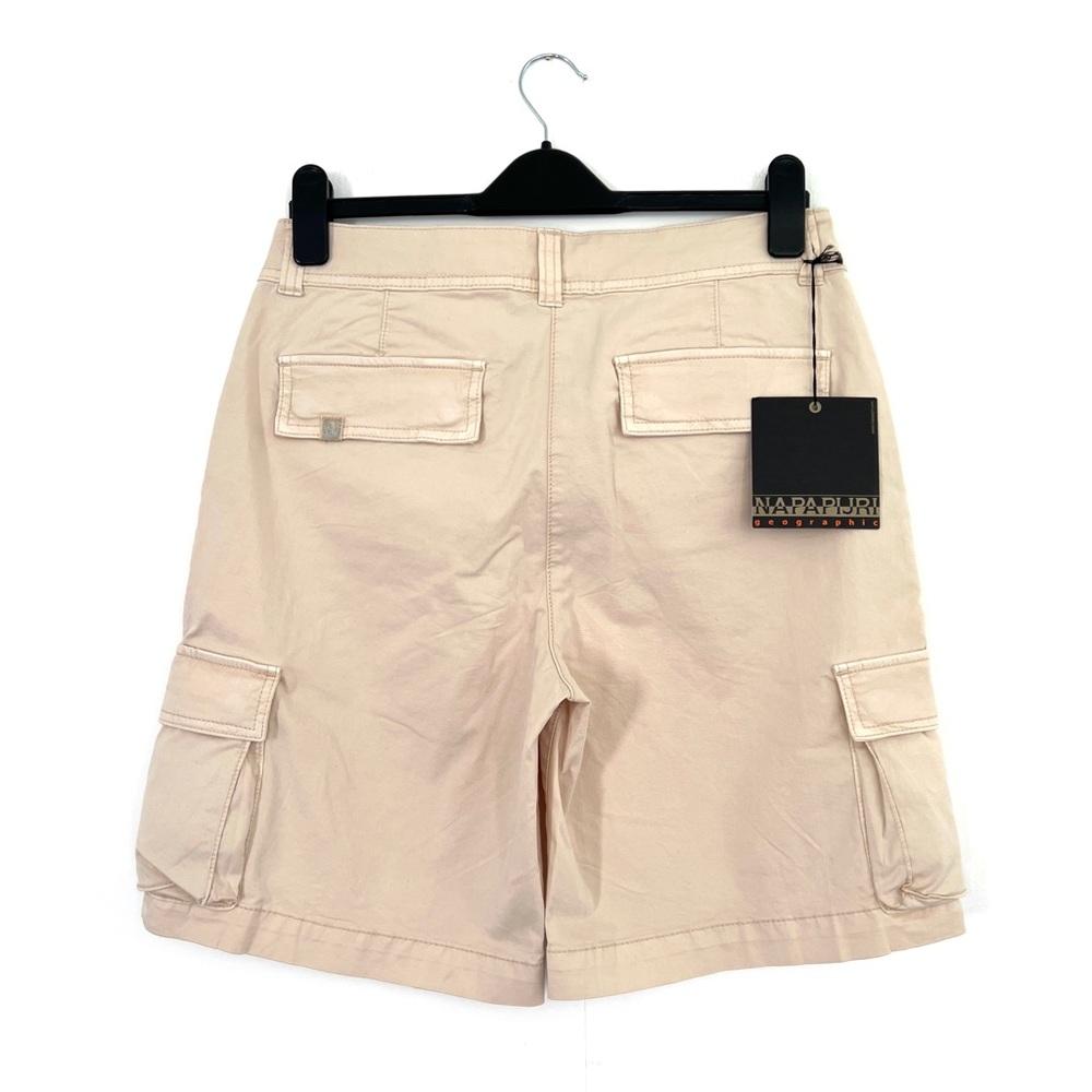 Napapijri Men's N-Nurin Cargo Shorts - White Cap Gray Size W30 BNWT - Picture 3 of 3